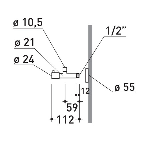 Immagine di Flaminia set due pezzi rubinetto filtro, finitura cromo RF026