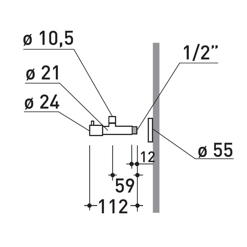 Immagine di Flaminia set due pezzi rubinetto filtro, finitura cromo RF026