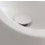 Immagine di Flaminia piletta Stop & Go per lavabi e bidet, con coperchio in ceramica, colore bianco latte finitura opaco PLCELAT