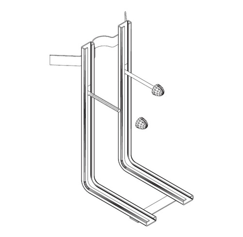 Immagine di Flaminia staffa di fissaggio universale per vaso/bidet sospeso 41/P