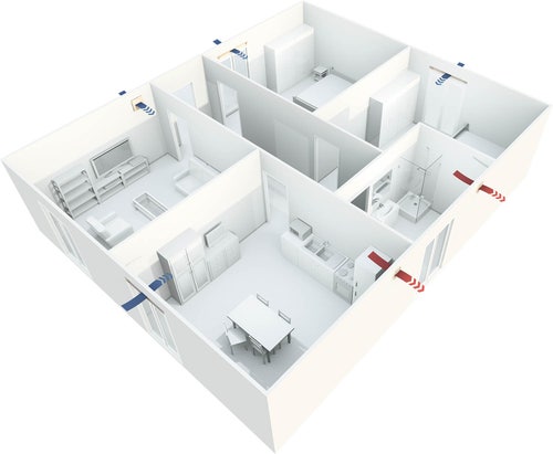 Immagine di Irsap ECOAIR Ventilatore di estrazione canalizzabile, versione con umidostato UVEEECO0U00