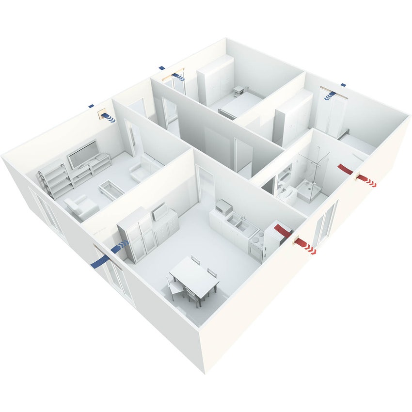 Immagine di Irsap ALBA 125 Ventilatore di estrazione canalizzabile, versione con timer UVEE1250T00