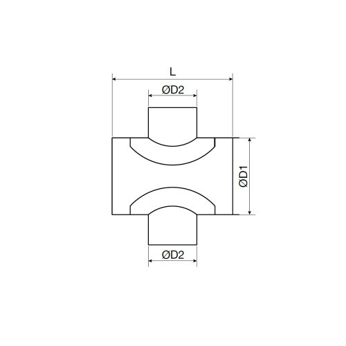 Immagine di Irsap Compo plenum di ripartizione aria componibile in acciaio zincato, attacco principale DN160 + 2 attacchi secondari DN80 A00PLE0208160C0