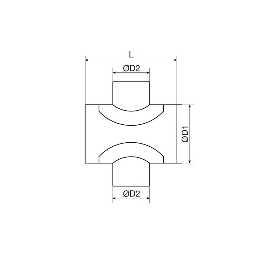 Immagine di Irsap Compo plenum di ripartizione aria componibile in acciaio zincato, attacco principale DN160 + 2 attacchi secondari DN80 A00PLE0208160C0
