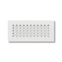 Immagine di Irsap QUADRA C griglia di immissione ed estrazione 250x100 in acciaio stampato per plenum MULTI, portata 30/60 m³/h TLZGRI02510MC0