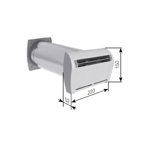 Immagine di Irsap SILEM IGRO kit ingresso aria igroregolabile con attenuazione acustica, portata 6/45 m³/h TPLBOC0045IK0