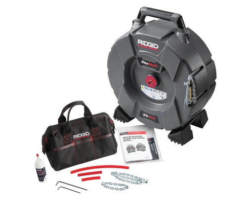 Immagine di Ridgid FlexShaft K9-204 Stasatrice per pulizia scarichi ad alta velocità 2"-4" (50 - 100 mm) con kit 64278