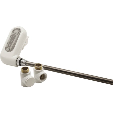 Immagine di Irsap resistenza elettrica con controllo elettronico bianco, 300W (L. 35cm) con 2 raccordi T 1/2" + 1 tappo 1/2" ANRE03009SP01