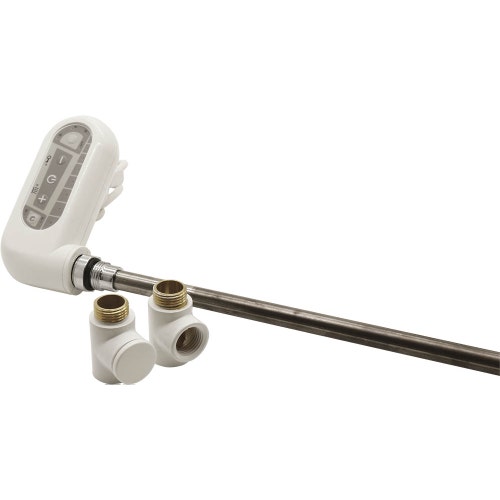 Immagine di Irsap resistenza elettrica con controllo elettronico bianco, 300W (L. 35cm) con 2 raccordi T 1/2" + 1 tappo 1/2" ANRE03009SP01