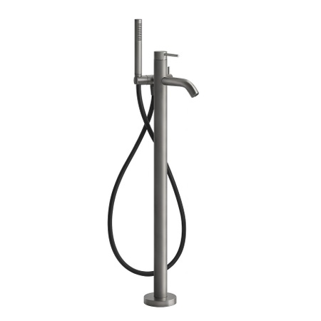 Immagine di Gessi 316 BATH miscelatore vasca da terra, finitura steel brushed  54028#239