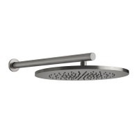 Immagine di Gessi 316 SHOWER soffione a parete orientabile, finitura steel brushed  54148#239