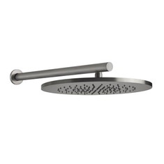 Immagine di Gessi 316 SHOWER soffione a parete orientabile, finitura steel brushed  54148#239