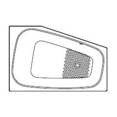 Immagine di Kaldewei Antiscivolo parziale per PLAZA DUO sinistra 23723000xxxx