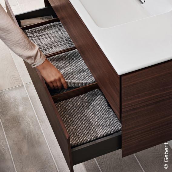 Immagine di Geberit ONE mobile per lavabo L.105 cm, con due cassetti, finiture noce canaletto 500.386.00.1