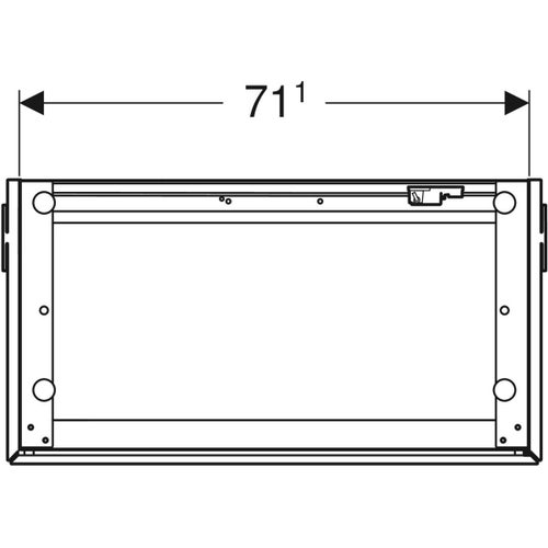 Immagine di Geberit ONE mobile per lavabo L.75 cm, con due cassetti, finiture noce canaletto 500.381.00.1