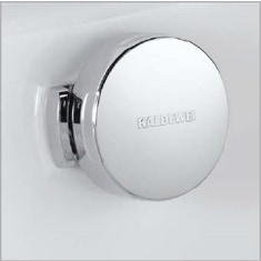 Immagine di Kaldewei Comfort-level colonna di scarico per CONODUO con copertura foro di scarico smaltata colore bianco e parti in vista finitura cromo 687770670001