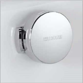 Immagine di Kaldewei Comfort-level colonna di scarico per CONODUO con copertura foro di scarico smaltata colore bianco e parti in vista finitura cromo 687770670001