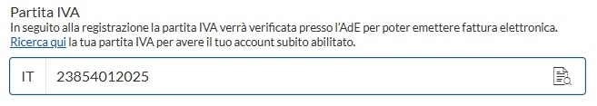clienti business codice fiscale