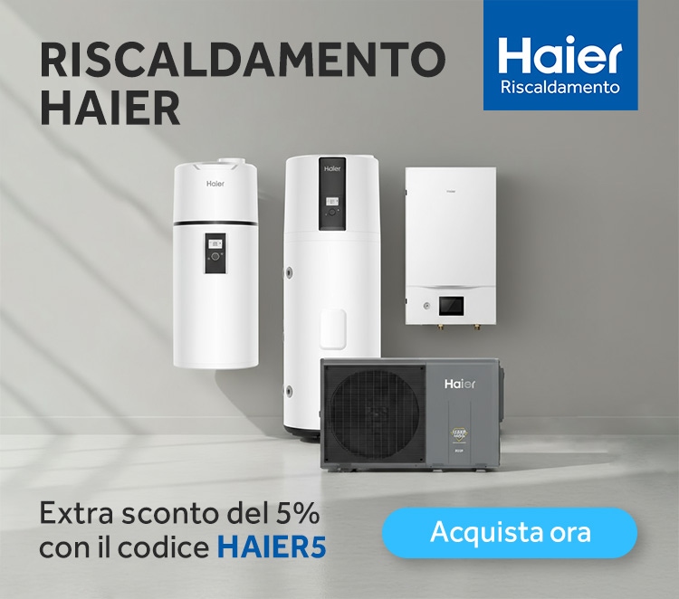 Extra Sconto 5% sul Riscaldamento Haier Extra Sconto 5% sul Riscaldamento Haier