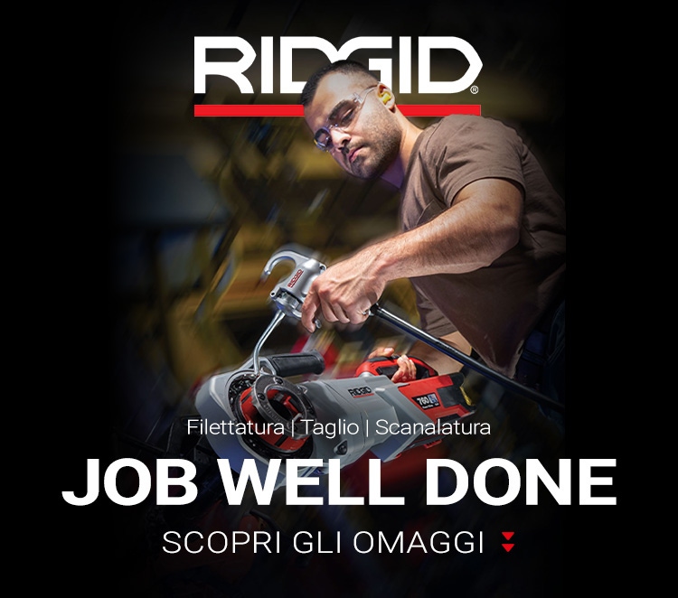 Promozione Ridgid Job Well Done | Scopri gli omaggi