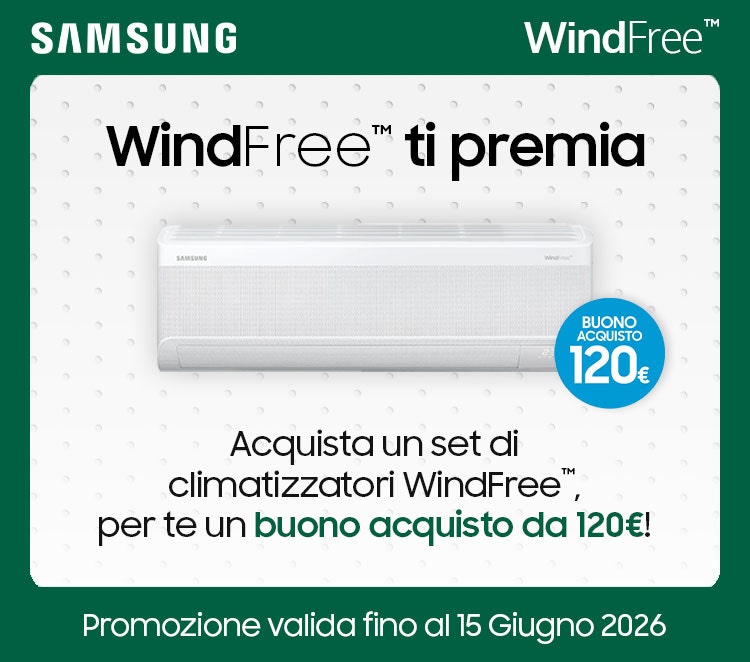 WindFree ti premia - per te un buono da 120€