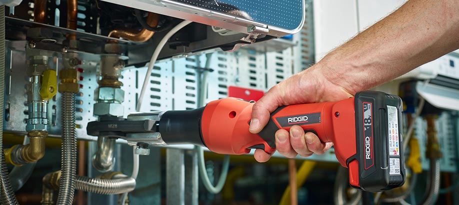 Uso pressatrice Ridgid RP