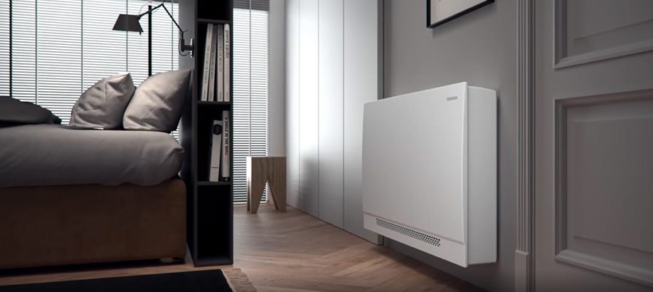 Ventilconvettore Sabiana Carisma Whisper installazione in salotto