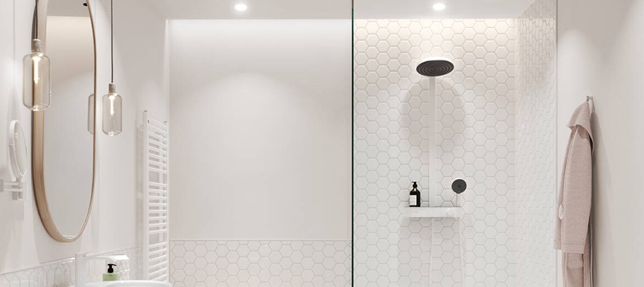 Componenti doccia Hansgrohe Pulsify esempi di arredo bagno