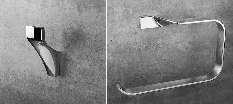 Ganci e porta salviette bagno Colombo Design Alizé