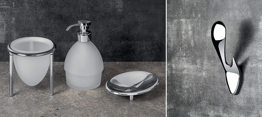 Diversi modelli di accessori per il bagno Colombo Design Khala 