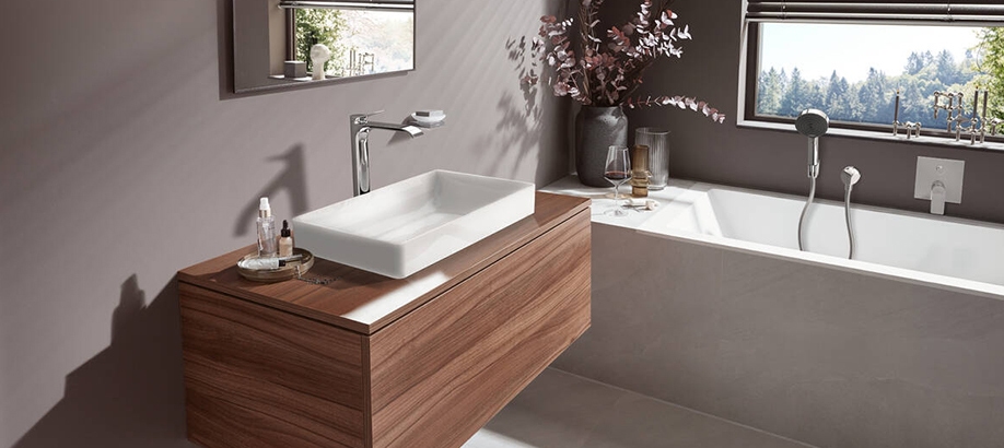Rubinetti bagno Hansgrohe: esempio di arredo bagno