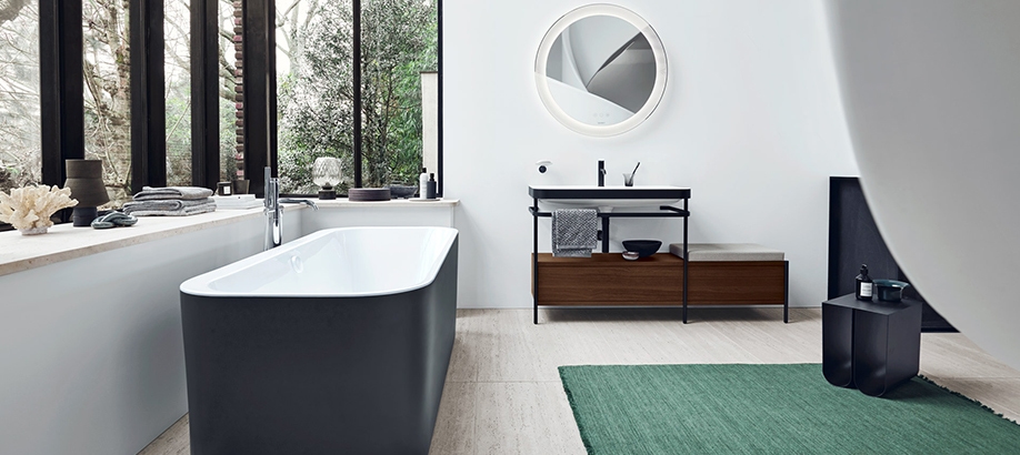 Vasca da bagno nera Duravit Happy D.2 Plus