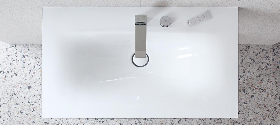 Lavabo bagno serie Viu Duravit visto dall'alto