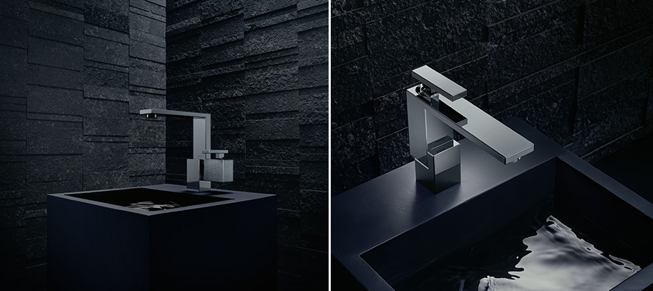 Rubinetti lavabo neri Axor Edge