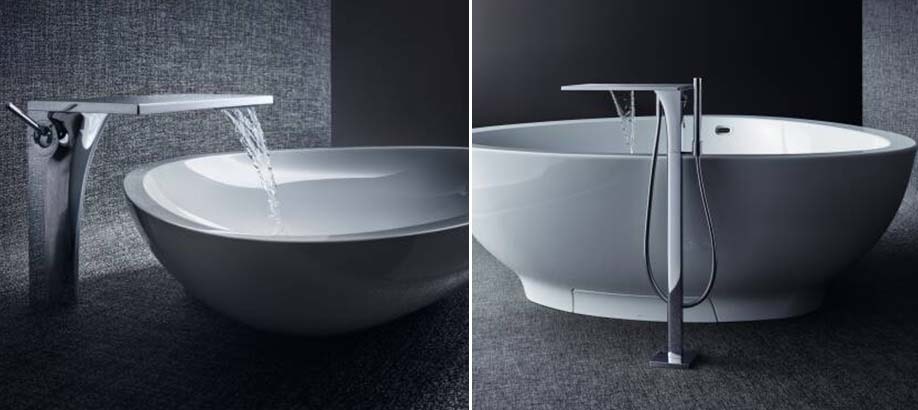 Rubinetti lavabo e vasca da bagno Axor Massaud