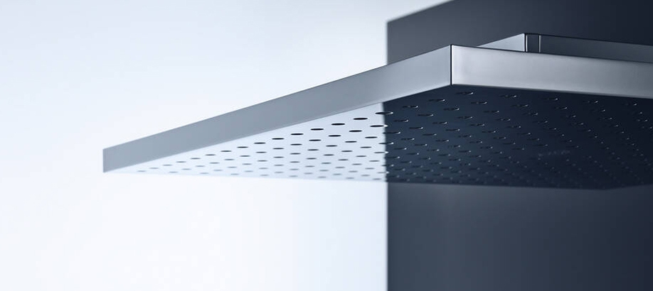 Dettaglio del soffione doccia Axor Shower