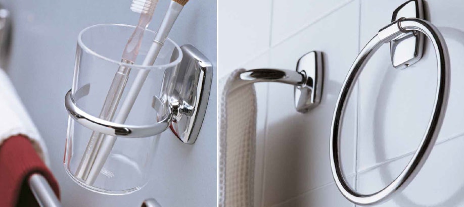 Portabicchiere e portasalviette bagno Inda Export