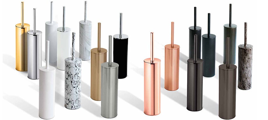 Scopini bagno universali Inda in diverse finiture