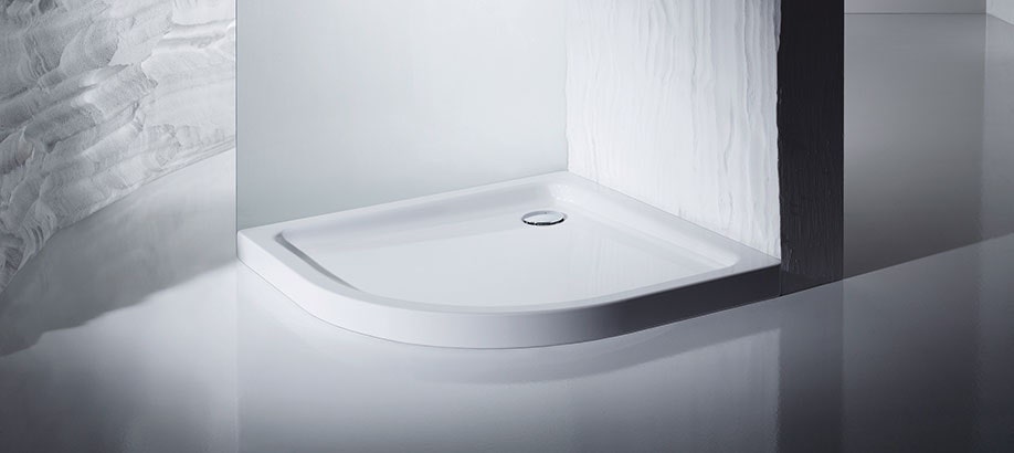 Piatto doccia angolare Kaldewei Arrondo colore bianco