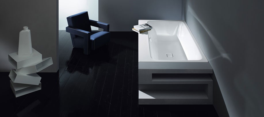 Vasca da bagno Kaldewei Asymmetric Duo in acciaio smaltato riciclabile