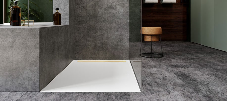 Piatto doccia rettangolare Nexsys di Kaldewei filo pavimento