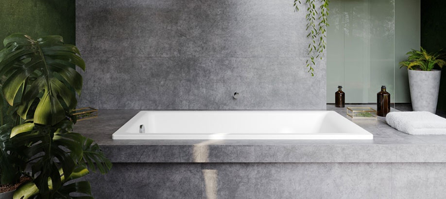 Vasca da bagno Kaldewei Puro a incasso in acciaio smaltato