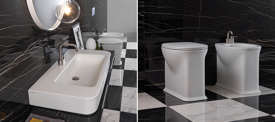 Sanitari e lavabi bianchi Flaminia Madre