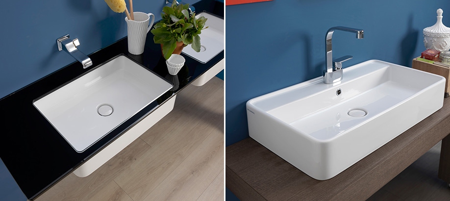 Lavabi bagno Flaminia Miniwash d'appoggio o sospesi