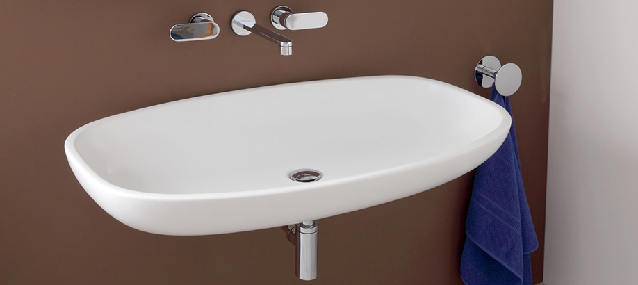 Lavabo bianco sospeso Flaminia Nuda