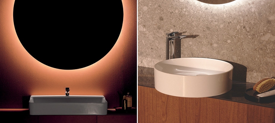 Lavabi bagno tondo e rettangolare Ideal Standard Conca