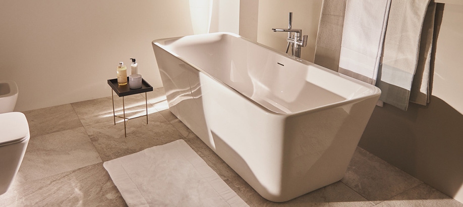 Vasca da bagno bianca free standing Ideal Standard Tonic II