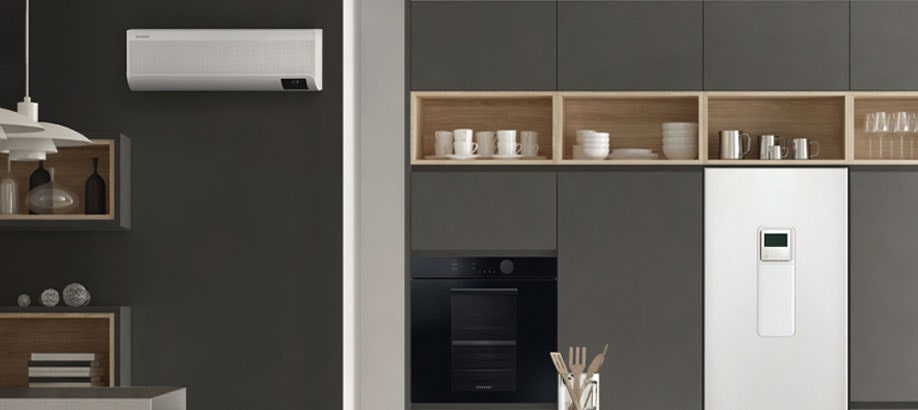 Cucina con sistema integrato a pompa di calore Samsung EHS
