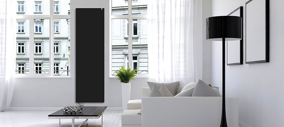 Salotto con radiatore idraulico Irsap