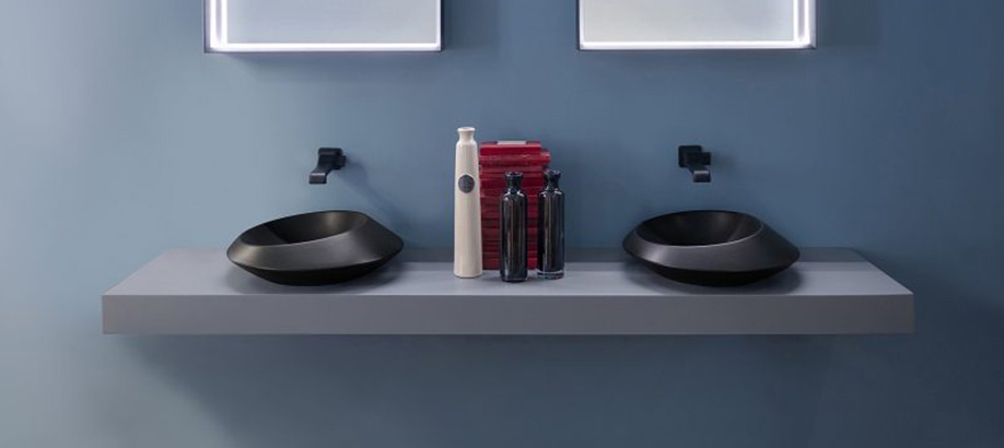 Lavabi neri d'appoggio Flaminia Spire